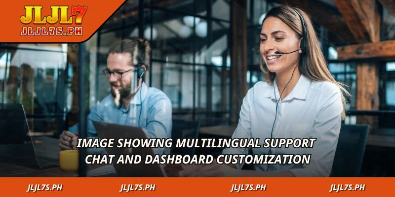 Image showing multilingual support chat and dashboard customization