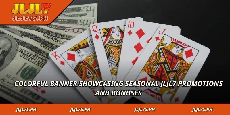 Colorful banner showcasing seasonal jLjL7 promotions and bonuses